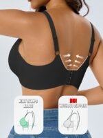 Seamless Jelly Women'S Sports Bra - Wireless, Comfortable Support With Removable Pads, Adjustable Straps, Mesh Design For Yoga, Pilates, Running & Casual Attire - Image 5