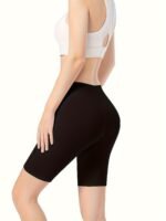 1Pc Plus Size Simple Underwear, Women&Apos;S Solid Color Mid Rise Soft & Comfortable Panty