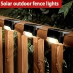 4/12Pcs Solar Stair Lights Outdoor Wall Lights, Outdoor Automatic Sensor Switch For Steps, Decks, Paths, Yards, Fences, Railings, Multiple Scenes Solar Deck Lights Solar Stair Lights - Image 2