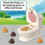 Poop Shooting - Fun Family Game - Fast Crazy Poop Shooting Game For Youngsters - Includes 1 Toilet, 2 Quick Launchers, 6 Soft Plastic Toy Poops, Suitable For 3 4 5 6 7 8 9 Years Old Boys And Girls Toy Gift - Image 9