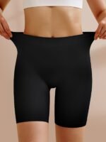 Women'S High-Waisted Seamless No-See-Through Underwear - Breathable Quick-Dry Anti-Rolling Comfort, Soft Stretch Fabric, Solid Color, Hand Wash Only, High Waisted Underwear - Image 8