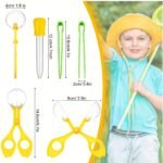 3Pcs Fine Motor Skills Toy Set: Insect Scissor Clip, Tweezers, And Rubber-Tipped Pipette Insect Catcher, Science Sensory Learning Tool For Outdoor Exploration - Image 2
