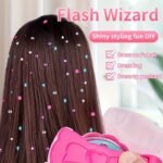Glam Hair Decor Diy Kit: Radiance Collection Hair Jewels Stamper | Artificial Rhinestones, Click-To-Apply Glitter, Perfect Holiday Toy For Girls - Image 6