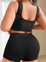 1Pc Seamless Low Waist Panty Full Coverage Underwire-Free Comfortable Style Plus Size Bra In Rose, Miotan - Image 4