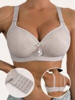 Women'S Wireless Sports Bra - Lift Support, Adjustable Straps, Contrast Trim, Comfortable Casual Attire, Black With White Accents, Non-Removable Pads, Elegant Design For Lifestyles, Sports Lingerie | Contrasting Trim Design | Smooth Texture Fabric - Image 6