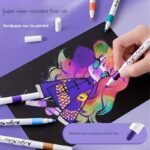 Acrylic Paint Markers For Adults, Fine Tip, Medium Point, Washable, Ambidextrous Plastic Body, Permanent, For Rock, Wood, Glass, Fabric, Ceramic, Stone Arts And Crafts, Professional Artistic Use, Ideal Birthday, Christmas, Easter Gift, For 14+ - Image 4