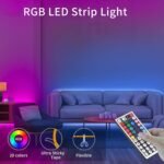 4.88-30.48Meter Led Strip Lights With Ir Remote, Cuttable & Flexible, Adjustable Color & Flash Speed, 6 Diy Modes, Easy To Install, For Bedroom, Ceiling, Party & Holiday Ambiance Lighting, Remote Controlled Led Lights | Multi-Color Led Strip | Usb Ligh - Image 6