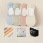 8 Pairs Of Versatile Spring/Summer Japanese Candy-Colored Breathable Diamond Pattern Casual Socks - Image 2