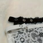 3Pcs Elegant Floral Bra Inserts, Polyamide Woven Lace Shield Pads, Anti-Glare Comfortable Lingerie Enhancers For Women, Solid Color Bra Accessories - Image 2