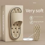 Women'S Comfortable Eva Slides - Non-Slip, Cushioned Thick Sole, Round Toe, Ribbed Texture - Ideal For Indoor/Outdoor Use, Beach & Home Relaxation, All-Season Slippers, Indoor Slippers|Elegant Slippers|Eva Material Slides - Image 15