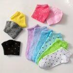10 Pairs Of 5 Pairs Of Candy Color Socks, Soft And Comfortable Ankle Socks, Used For Gifts, Women'S Long Socks And Items - Image 6