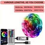 Hbowmdjia Led Light For Bedroom,With App Control And 44Key Remote Control,Can Be Timed And Changes Color Sync With App. Length Can Be Cut.Easy To Install. Used For Room Decoration, Tv Background Light, Party Light, Bedroom Night Light, And Fun Light. - Image 2