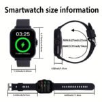 1.83-Inch Multifunctional Smartwatch Suitable For Men And Women - Wireless Call/Text Message Reminder, Multiple Sports Modes, Remote Camera And Music Playback, Long-Term Sitting Reminder, Metal Body With Silicone Strap, Perfect Holiday Gift - Image 12