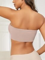 Sexy Strapless Bandeau Bra, Nylon 95% Elastane 5% Knit Fabric, Invisible Comfort, Solid Color, No Padding, Wireless, 170Gsm - Adult Size - Image 9