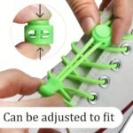 Shoelace 1 Pair Round Elastic Shoelaces Suitable For Various Shoe Accessories No Tie Shoelace Fixed Stretching Locking Lazy Laces - Image 6