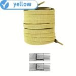 1 Pair Easy-Install Elastic Flat Shoelaces With Metal Buckles - No-Tie, Lightweight & Durable Polyester Blend - Ideal For Sneakers, Hiking & Casual Shoes - Handwashable, Shoe Accessories - Image 14