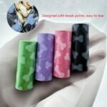 60Pcs/4Rolls Bone-Printed Dog Waste Bags, Leak-Proof Pet Poop Bags With Easy-Tear Design - Durable Polyethylene Material, 2Kg Load Capacity For Outdoor Pet Waste Cleanup - Image 4