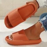 Women'S Thick-Sole Non-Slip Eva Slippers - Slip-On Comfort With Textured Grip, Lightweight Indoor/Outdoor Beach Sandals For Home, Pool & Travel - Black, Indoor Footwear | Versatile Footwear | Durable Footwear - Image 10