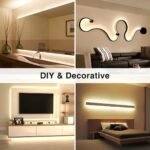 Flexible Led Neon Strip Light, 1M/3M/5M, Usb Powered, Touch Control, Portable Corner Lamp For Home Decor, Reading, Mirror, Tv Background, Halloween, Christmas, Birthday Party Atmosphere Lighting - Image 4