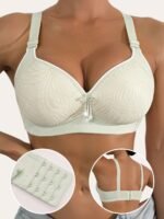 Women'S Wireless Sports Bra - Lift Support, Adjustable Straps, Contrast Trim, Comfortable Casual Attire, Black With White Accents, Non-Removable Pads, Elegant Design For Lifestyles, Sports Lingerie | Contrasting Trim Design | Smooth Texture Fabric - Image 2