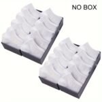 1/5/10/20/30 Pack Of Men'S Spring And Summer Short Socks, Low-Cut Solid Color Black, White, Gray, Moisture-Wicking, Breathable, Invisible Boat Socks, Sweat-Resistant - Image 14