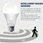Energy Motion Sensor Bulb, 9W (60W Equivalent), Indoor Automatic Activation, A19, E26, 6000K Twilight To Dawn Safety Light, Suitable For Entryway, Porch, Stairs, Hallway, Pack Of 1, Motion Sensor Light Indoor, Porch Illumination, Sleek Bulb Design, Durable Bulb, Energyefficient Bulb, Home Security, Minimalist Bulb, Longlasting Bulb, Motionactivated Bulb, Homeowners - Image 2