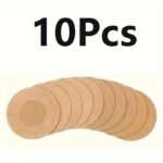 10/20Pcs Disposable Non- Chest Patches - Ultra-Thin Transparent Breathable Anti-Glare & Anti-Peeping Wedding Dress Covers With Floral & Round Cutouts For Bridal Wedding Day Confidence, Bride Accessories - Image 3