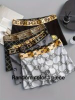 1Pc Men'S Boxer Briefs - Breathable, Soft, Stretchy, Comfortable Underwear With "Hello" Print, Casual Solid Color, High-Elasticity Fabric, Perfect For Sports & Casual Attire, Boxer Shorts, Boxer Shorts - Image 3