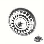 Stainless Steel Kitchen Sink Strainer & Stopper - Polished Waste Plug With Hair Catcher For Bathroom And Kitchen Drain Protection - Image 4