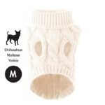 1Pc Cozy Knit Cat & Dog Sweater - Soft Acrylic Pullover For Small To Medium Pets, Winter & Fall Warmth, 7 Color Options, Machine Washable - Image 18