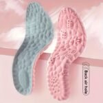 2Pcs Set, Women'S Breathable And Sweat Absorbing Pink Insole - Comfortable Fit, Can Be Cut In Size, Sports Shoes And Casual Shoes Eva Material - Image 4