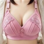 Elegant Red Lace Bra For Women - Comfortable, Breathable Underwear With Floral Embellishments, Non-Padded, Perfect For Casual Attire, Casual Attire Bra | Floral Embellished Bra | Comfortable Fit - Image 7