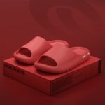 Simple Solid Color Slides, Casual Open Toe Soft Sole Shoes, Comfortable Indoor Home Bathroom Slides - Image 10
