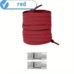 1 Pair Easy-Install Elastic Flat Shoelaces With Metal Buckles - No-Tie, Lightweight & Durable Polyester Blend - Ideal For Sneakers, Hiking & Casual Shoes - Handwashable, Shoe Accessories - Image 13