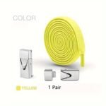 1 Pair Of 8Mm Wide Elastic Flat Straps With Metal Press Switch Buckle, Free Binding And Tying, Lazyman'S Shoelaces - Image 11