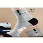 5 Pairs 10 Pairs Men'S Breathable Athletic Socks, Fashion Letter Print High Elasticity Outdoor Running Socks - Image 6
