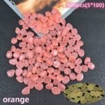 100Pcs/500Pcs Outdoor Glowing Miniature Pebbles, Garden Pots Mini Garden Accessories, Yard Decor, Yard Essentials, Wedding Party Decor, Festival Supplies, Garden Aquarium Glow Stones! (0.8*1Cm) - Made Of Resin - Image 26