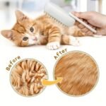 Steamy Cat Brush, 3 In 1 Cat Steamy Brush, Cat Brush Massaging Comb, Usb Recharging Pet Grooming Comb - For Removing Loose Hair & Massaging, Steamy Dog Brush, Suitable For All Cats & Dogs, Suitable For Daily Grooming - Perfect Gift For Pet Lovers - Image 4