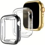 3Pcs/Set Men Women Tpu Full Cover High Definition Ultra Thin Watch Case, Anti-Drop Fashionable Casual Screen Protector Cover, For Apple Watch Case 38/40/41/42/44/45/46/49Mm, For Apple Watch Series Ultra/Se/11/10/9/8/7/6/5/4/3/2/1, Intelligent Watch Case Accessories - Image 3
