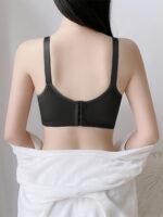 Rhinestone Decor Jacquard Lace Wireless Anti Sagging Bra, Elegant Adjustable Straps Push Up Breathable Bra, Women'S Lingerie & Underwear - Image 6