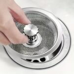 Stainless Steel Kitchen Sink Strainer - 8.13Cm & 5.33Cm Mesh, Non-Clogging For Bathroom, Washroom & Vanity - Image 3