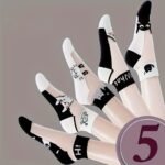 5 Pairs Cute Cat Contrast Mesh Socks, Breathable & Comfy Ankle Socks, Women'S Stockings & Hosiery