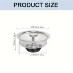 Stainless Steel Kitchen Sink Strainer - 8.13Cm & 5.33Cm Mesh, Non-Clogging For Bathroom, Washroom & Vanity - Image 4