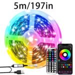 Smart Bedroom Led Lights, Rgb Music Sync Bar Lights With 44-Key Remote Control + App Control, Multiple Modes, Dimming, Flashing, Suitable For Bedroom, Living Room, Halloween, Christmas Gifts, Holiday Parties, And Wedding Decorations - Image 5
