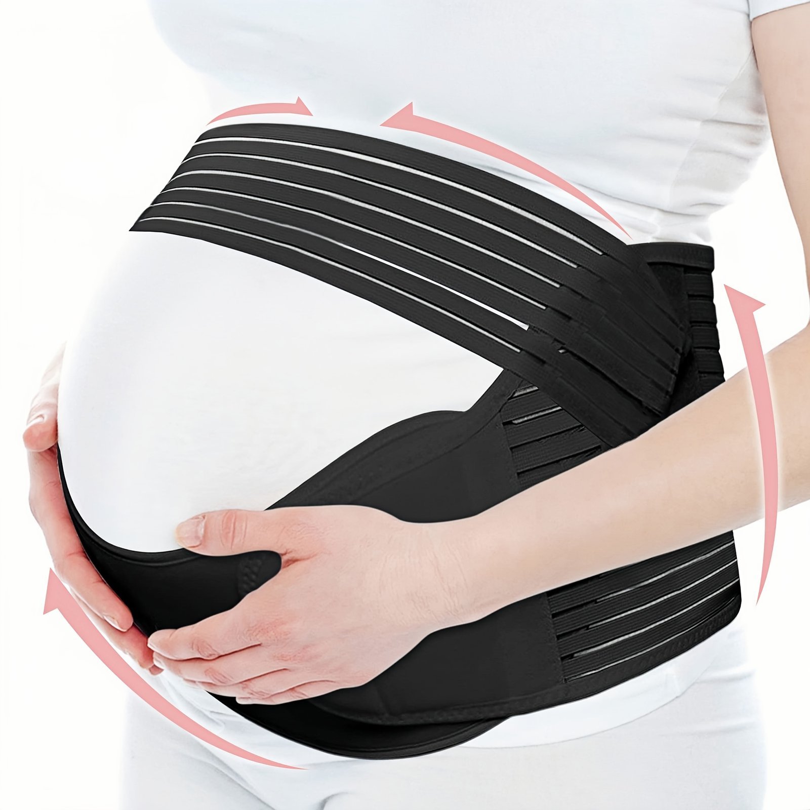 product-fancy-414a117b-1a67-42ef-9df6-0af545ebed22.jpg Women'S Maternity Solid Belly Support Belt Postpartum Waist Control Belt - Image 1