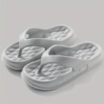 Simple Letter Print Flip Flops, Casual Clip Toe Summer Shoes, Comfortable Indoor Home Slides - Image 13