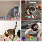 200Pcs/64Pcs/32Pcs/16Pcs Mixed Cat Toy Set - Assorted Plastic Toys For Multiple Cats, Random Colors & Styles, Keeps Playtime Fun Every Day (Plastic/Polyester/Artificial Feathers) - Image 4