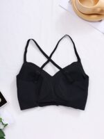 Multiple Methods Simple Solid Seamless Bra, Comfy & Breathable Backless Push Up Removable Padded Bra, Women'S Lingerie & Underwear - Image 9