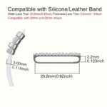 Hot 2024 New Shiny Alphabet Initial Letter Watchband Ring Loops, Luxury Rhinestone Watch Strap Charms Decorations 5Pcs Alphabet Initial Letter Watchband Rings Loops Compatible With Watch Garmin Smartwatch (A-Z) - Image 2