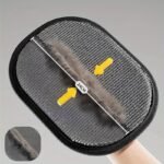 Upgraded Large Pet Static Hair Removal Gloves - Black Polypropylene Cat Grooming Gloves With Yellow Accents, 24.99Cm*17.98Cm, Efficient Pet Hair And Dander Removal, Essential Tool For Cats And Dogs | Stylish Pet Accessory | Durable Care Gloves - Image 6
